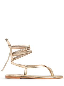 10mm Elliot metallic leather sandals