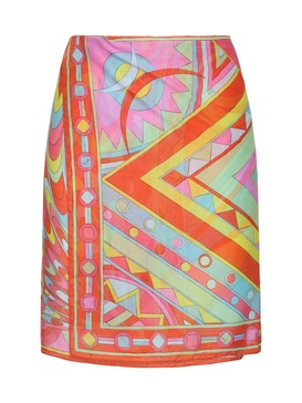 Printed cotton short sarong