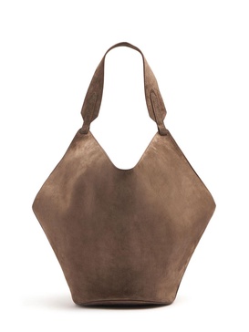 Medium Lotus suede tote bag