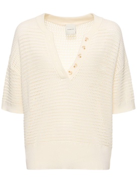 Callie boxy knit polo