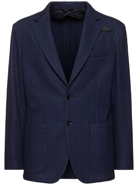 Cashmere & cotton jersey blazer