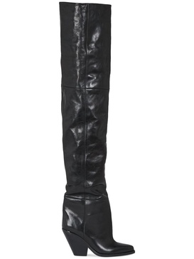 95mm Lalex leather over-the-knee boots