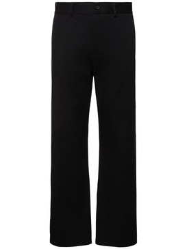 Stretch cotton gabardine pants