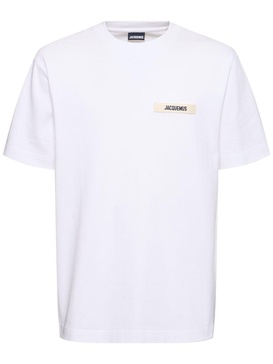 Grosgrain-Trimmed Logo-Embroidered Cotton-Jersey T-shirt