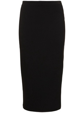 Technical split midi skirt