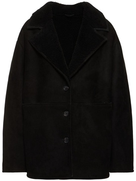 Cirebo suede shearling coat