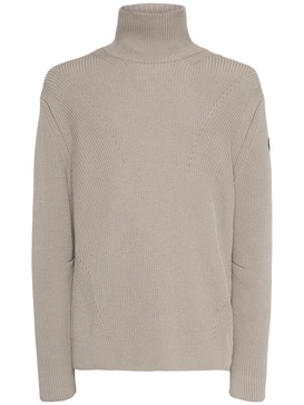 Logo cotton turtleneck sweater