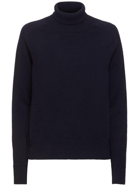 Wool knit turtleneck sweater