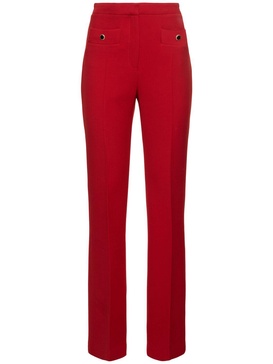 Wool high waisted pants