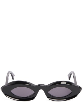 Dark Doodad black acetate sunglasses