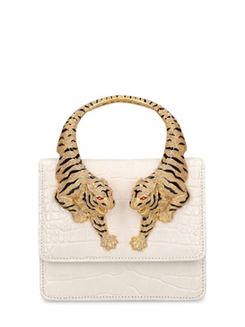 Medium Roar croc embossed bag