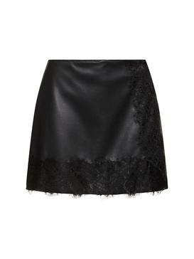 Poly skort w/ lace