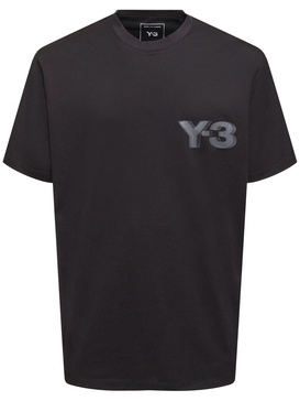 Y-3 Logo cotton short-sleeved t-shirt