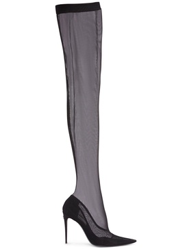 105mm Lollo tulle over-the-knee boots