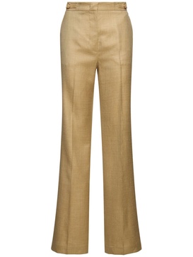 Vesta tailored wool blend flared pants