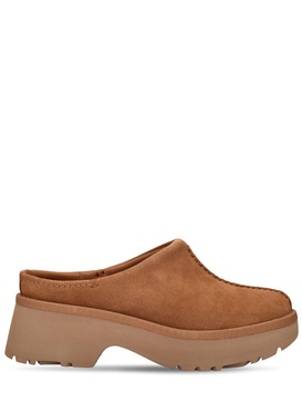 40mm New Heights suede clogs