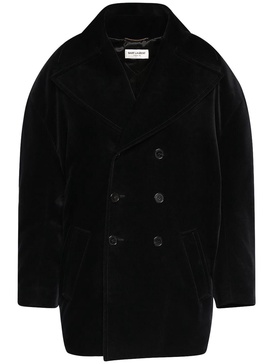 Oversize velvet coat