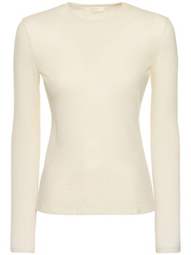 Iverness cashmere long sleeve top