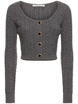 Wool knitted cardigan