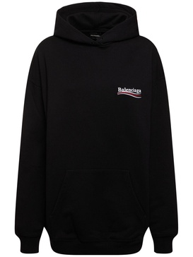 Medium fit cotton hoodie