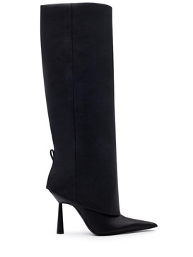 100mm Ros31 faux leather tall boots