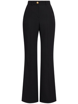 Wool high rise flared pants