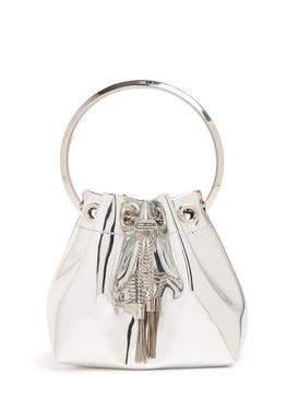 Bon Bon metallic leather top handle bag