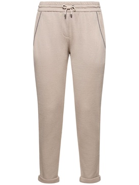 Cotton blend  jersey sweatpants