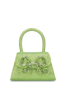 Micro crystal embellished silk bag