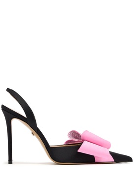 110mm Le Cadeau satin slingback pumps