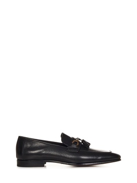 Tom Ford Chain-Link Square-Toe Loafers