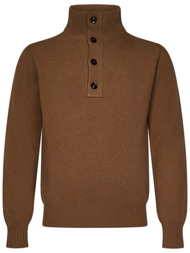 Tom Ford Half-Buttoned Knitted Jumper