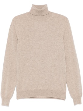 Malo Turtleneck Sweater in Brown