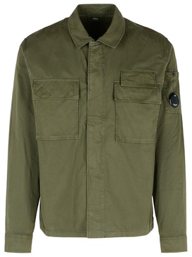 C.P. Company Green Cotton Shirt Men