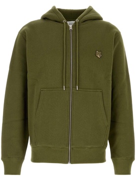 Maison Kitsuné Bold Fox Head Patch Comfort Zipped Hoodie