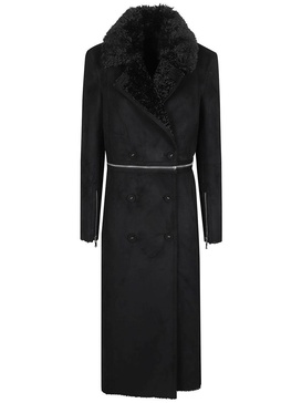 Patrizia Pepe Double-Breasted Straight Hem Coat