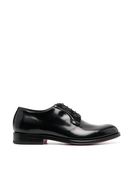 Santoni Guillem Lace-Up Shoes in Black