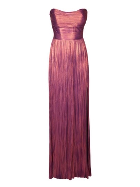 Bordeaux Silk Draped Dress