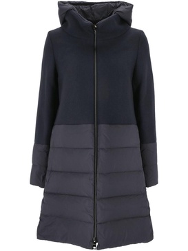 Herno Hooded Quilted Zip-Up Down Coat