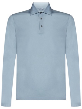 Malo Polo Shirt in Clear Blue