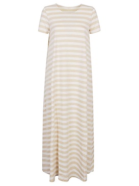 Apuntob Striped Cotton Long Dress