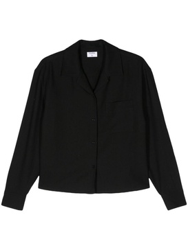 Filippa K Sourced Crepe Cropped Shirt