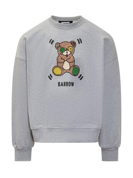 Barrow Sweatshirt With Print in Grey