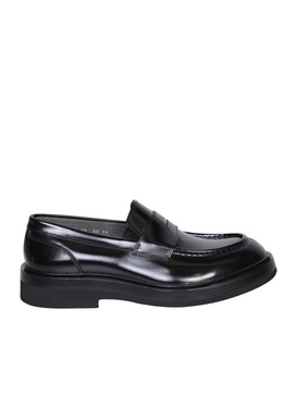 Track Sole Black Loafer