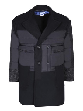 Panelled Black Coat