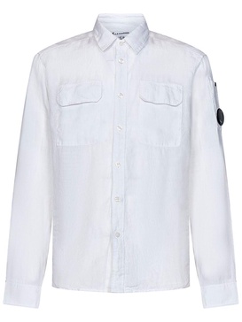 C.P. Company White Linen Shirt