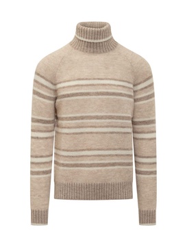 Malo Alpaca And Silk Sweater in Beige