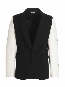 Comme Des Garcons Black 'True Heart Strong Mind' Blazer Jacket