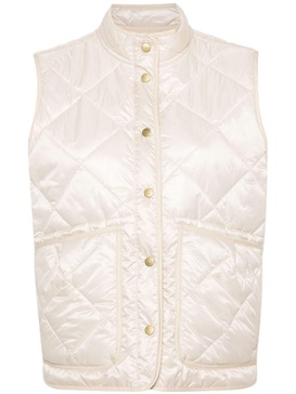 Fay Quilted Down Vest in White