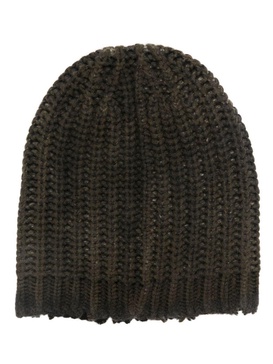 Avant Toi Corn Cob Stitch Hat With Destroyed Effect Accessories in Brown